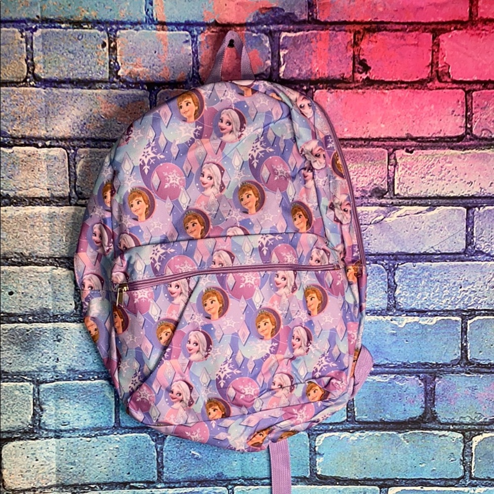 Disney Frozen Kids Backpack - Purple and Pink